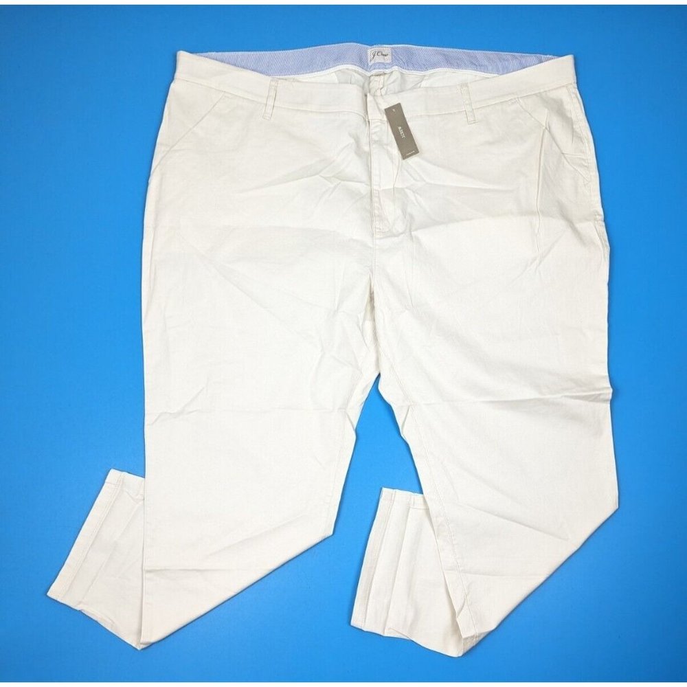 J Crew Pants Womens 37 Plus Size Slim Boyfriend Chino Khaki Stretch Beige